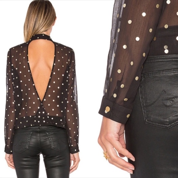 Lovers + Friends Gold Dot Whisper Top - Picture 10 of 11